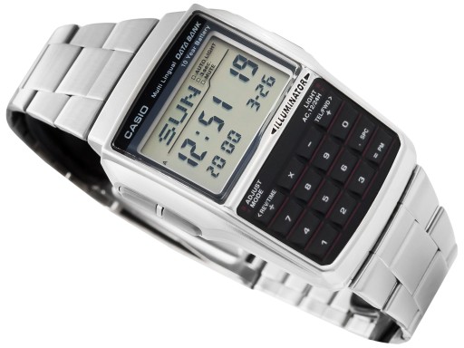 MĘSKI ZEGAREK CASIO DBC-32D 1A VINTAGE KALKULATOR