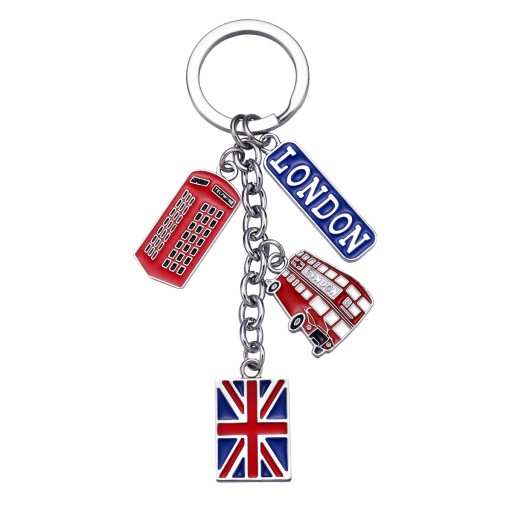 Metalowy breloczek do kluczy London Breloki W