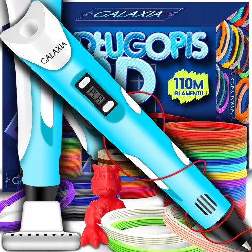 MAGICZNY DŁUGOPIS DRUKARKA 3D PEN DLA DZIECI +110M+SZABLONY
