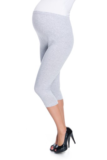 GETRY CIĄŻOWE 3/4 BAWEŁNIANE LEGGINSY PANEL 3XL