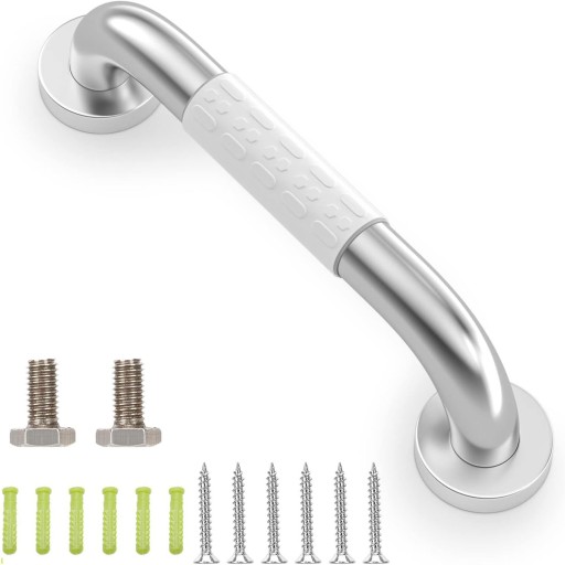 PORĘCZ UCHWYT ŁAZIENKOWY PROSTY DO WANNY STAL INOX 40cm