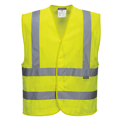 Siatkowa kamizelka ostrzegawcza C370 Żółta R.L-XL