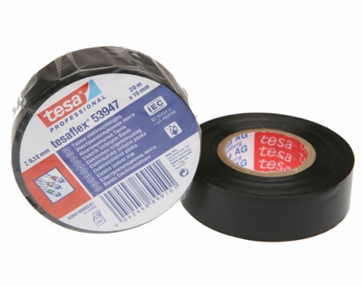TAŚMA IZOLACYJNA PCV 20m/19mm TESA (czarna)