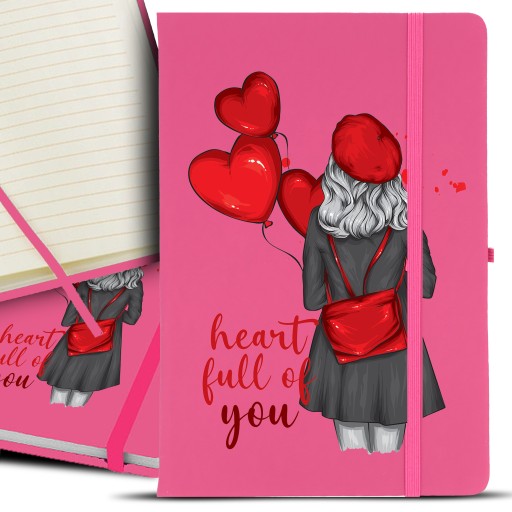 Notes Notatnik Bujo A5 Róż HEART FULL OF YOU Wzory