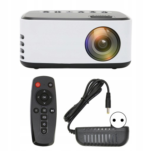 Projektor LED 1080P biały