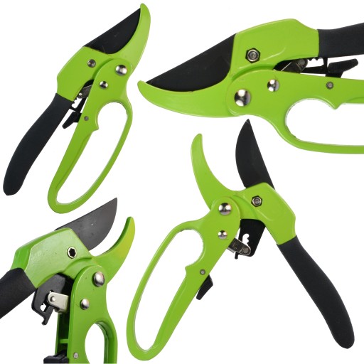 SEKATOR OGRODOWY Z MECHANIZMEM ZAPADKOWYM BLACK