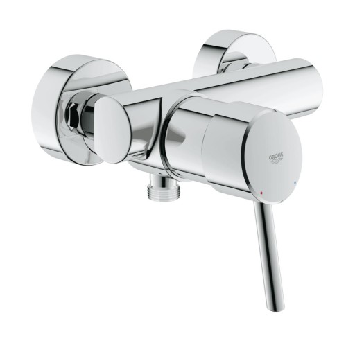 BATERIA PRYSZNICOWA ŚCIENNA CHROM GROHE CONCETTO