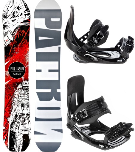 Deska snowboardowa Pathron Sensei Carbon 159cm + wiązania MP180