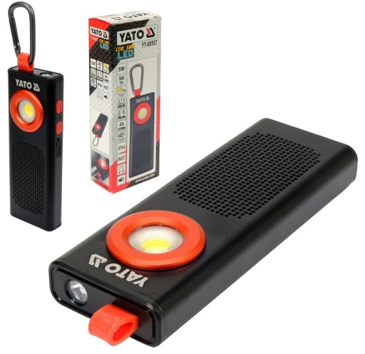 LATARKA ROBOCZA 500LM, 2000MAH, GŁOŚNIK Yato YT-08557