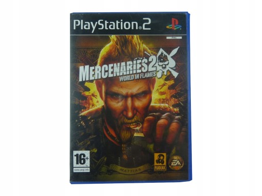 MERCENARIES 2 WORLD IN płyta bdb+ komplet Z PL PS2