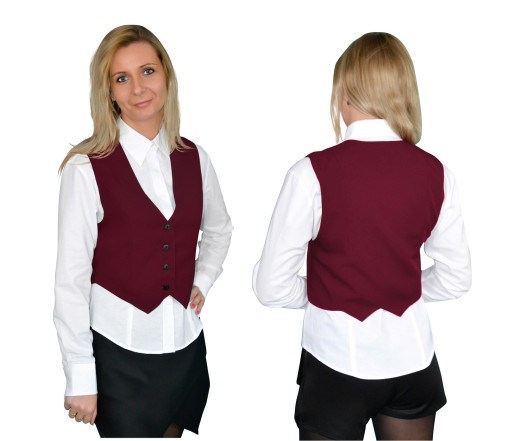 Elegancka Kamizelka KELNERSKA/HOTELOWA r. XXL