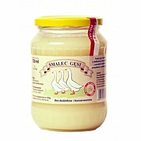 Smalec Gęsi 100% CZYSTY 720ml NATURALNY