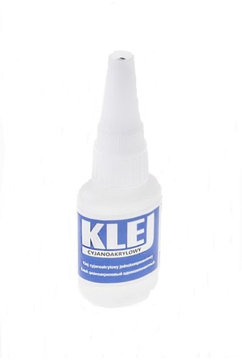 Klej cyjanoakrylowy 20 gr do gumy , plastiku