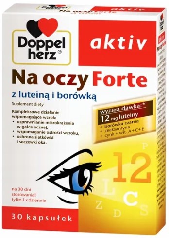 DOPPELHERZ AKTIV Na oczy FORTE 30kaps.