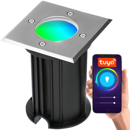 HALOGEN WPUSZCZANA LAMPA LED OPRAWA PODJAZDOWA NAJAZDOWA ŻARÓWKA SMART RGB