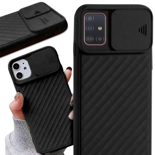 ETUI OSŁONA APARATU CZARNY do SAMSUNG A51 Matowe
