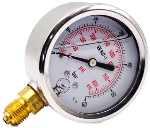 Manometr zegar hydrauliczny 60 Bar 63mm
