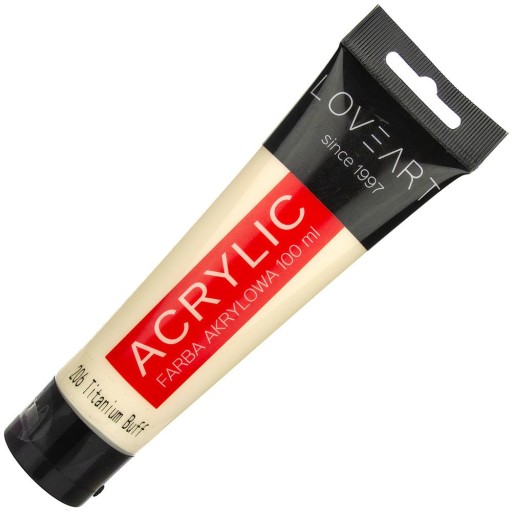 FARBA AKRYLOWA LOVEART 100ml titanum buff KREM