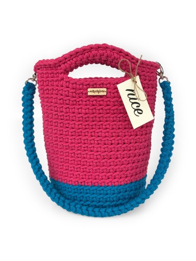 TORBA TOREBKA NA RAMIĘ Z BAWEŁNY HANDMADE KOLORY