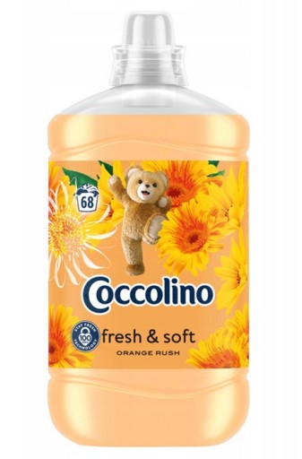 COCCOLINO POMARAŃCZOWY PŁYN DO PŁUKANIA MOCNY WYDAJNY 1,7L 68 PRAŃ