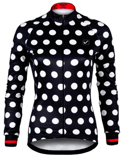 Damska bluza rowerowa Vezuvio Dots rozmiar XL