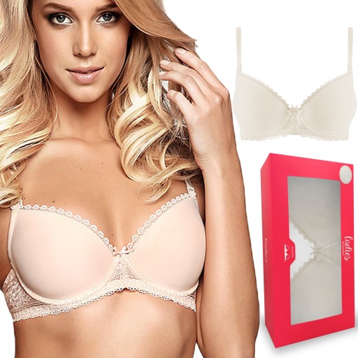 HENDERSON KASSIDY, biustonosz push up, BEŻOWY, 70C