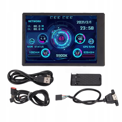 IPS USB Mini ekran AIDA64 PC CPU RAM Monitor