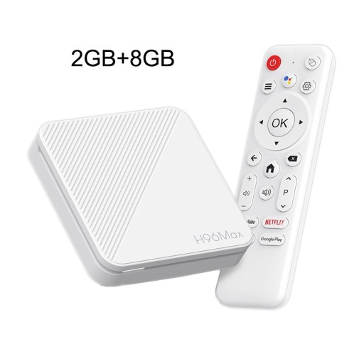 Smart TV Box H96 Max Android 14 WiFi6 BT Pilot Control 4K Quad Core