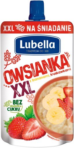 LUBELLA OWSIANKA XXL Przekąska Banan Truskawka 170g
