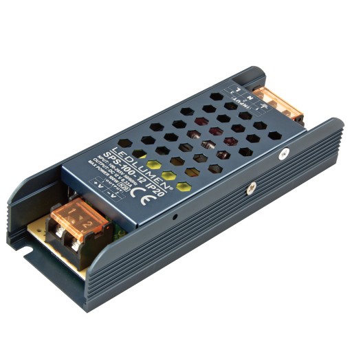 Zasilacz Montażowy Modułowy LED 12V DC 100W 8.33A IP20 Mały Slim Do Taśm