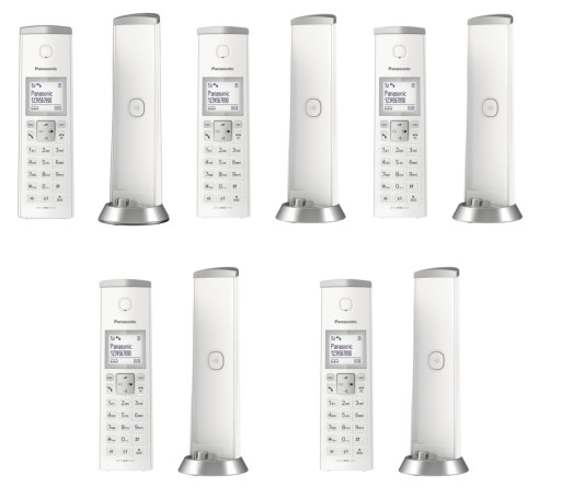 PANASONIC KX TGK 210 TELEFON DECT 5 SŁUCHAWEK
