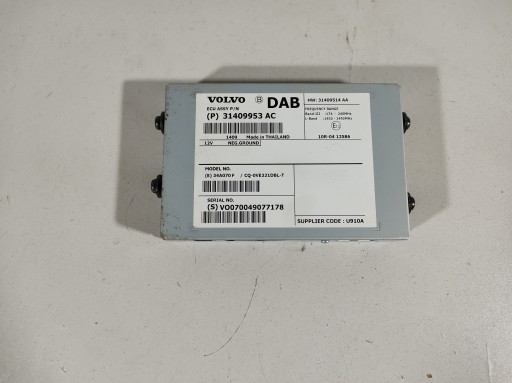 VOLVO V40 12- WZMACNIACZ RADIA 31409953