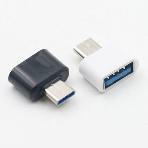 Adapter - Przejściówka - USB na USB typ C - biały
