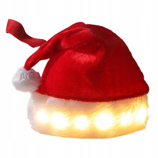 CZAPKA MIKOŁAJA MILUTKA PRZEBRANIE LED