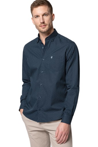 Koszula Męska Granatowa Paisley Próchnik PM14 XL