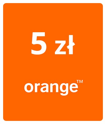 Doładowanie ORANGE 5 zł 24/7 Automat SMS e-mail