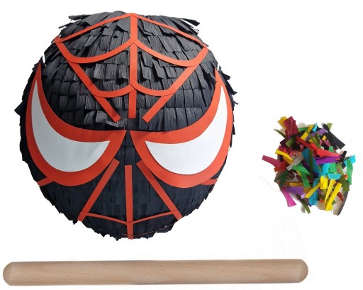 PINIATA SPIDERMAN czarny Avengers 90 cm dodatki