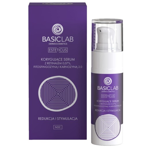 BASICLAB korygujące serum z retinalem 0,07% 30ml