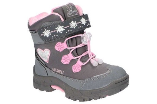 Śniegowce American Club grey/pink SOFTHELL r.30