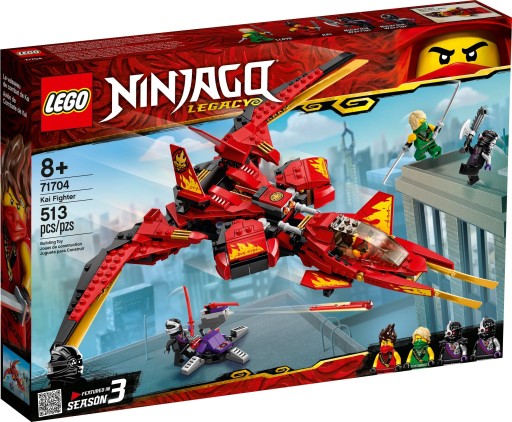 LEGO NINJAGO 71704 BOJOWY CZERWONY SAMOLOT KAI'A