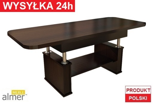 Ławostół stół ława rozkładana L15 120(+2x40)x70 Wenge Ciemne wys. w 24h