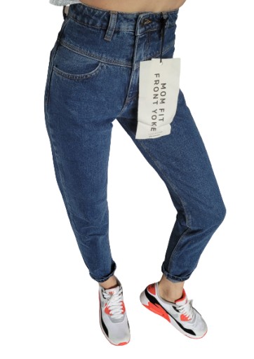 mom fit front yoke STRADIVARIUS 32 XXS wysoki stan
