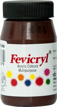 Farba do tkanin Fevicryl vandyke brown 50ml brąz
