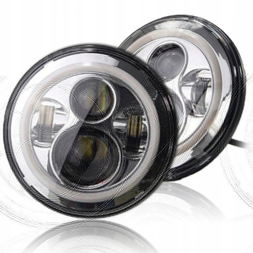 2x 7'' Okrągłe Reflektory LED 60W Hi/Lo