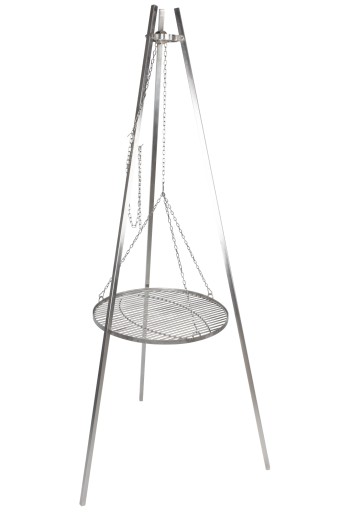 Grill Trójnóg Ruszt 70cm Nierdzewny INOX SOLIDNY