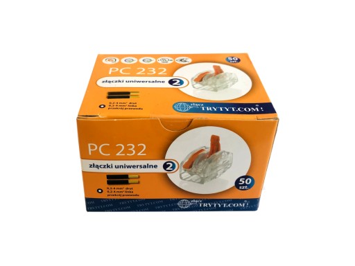 Trytyt PC 232 - Szybkozłączka 2X drut linka 50szt