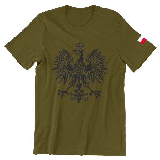 KOSZULKA WOJSKOWA Z ORŁEM ORZEŁ POLSKA Z FLAGĄ