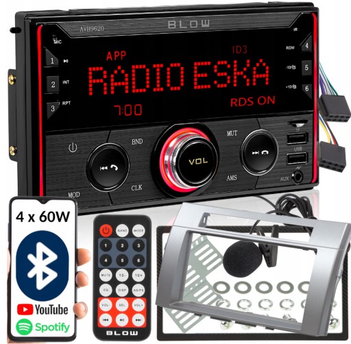 RADIO 2DIN BLUETOOTH TOYOTA COROLLA VERSO