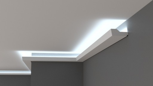 Listwa oświetleniowa UCL07 10x10 , Gzyms LED , XPS