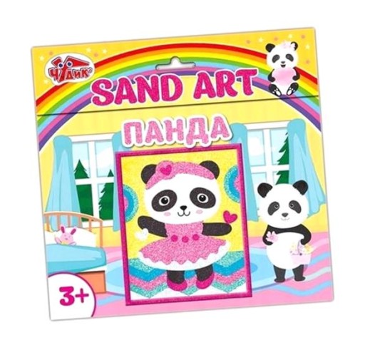 PIASKOWE OBRAZKI. PANDA WER.UKRAIŃSKA